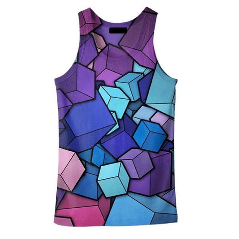 3D CUBE SUMMER TANK