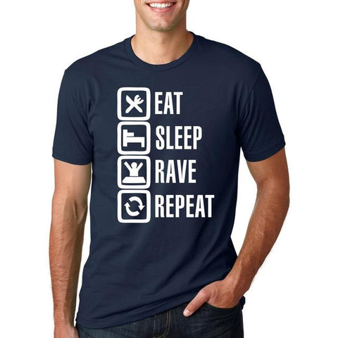 EAT, SLEEP, RAVE, REPEAT TEE