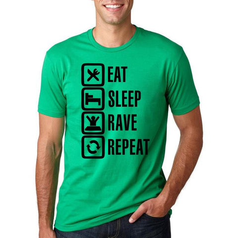 EAT, SLEEP, RAVE, REPEAT TEE