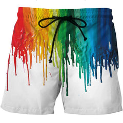 PAINT SPILL 3D SHORTS