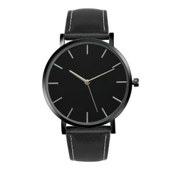 Unisex Black Quartz Watch