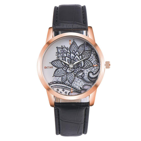 Women Fashion Leather Band Watch