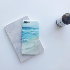 Blue Waves Beach iPhone Case