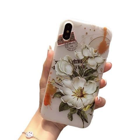 Flower Emboss iPhone Case