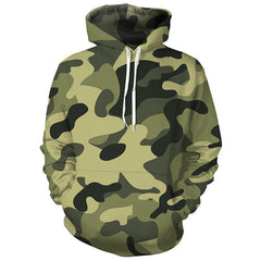 CAMOUFLAGE PRINT UNISEX HOODIE