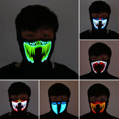 LED GLOWING RAVE MASKS