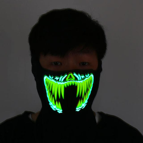 LED GLOWING RAVE MASKS