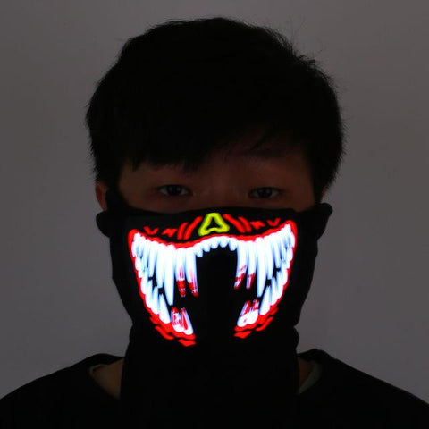 LED GLOWING RAVE MASKS