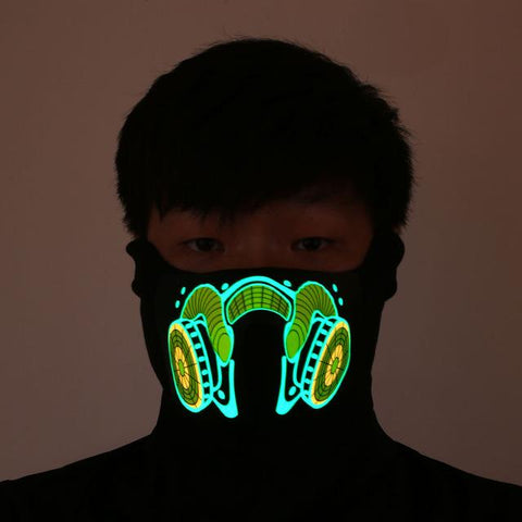 LED GLOWING RAVE MASKS