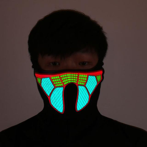 LED GLOWING RAVE MASKS