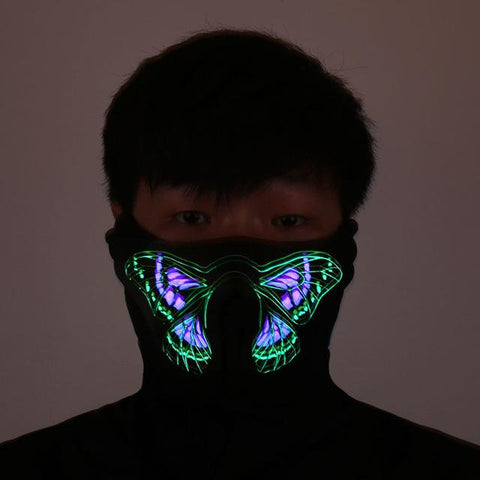 LED GLOWING RAVE MASKS