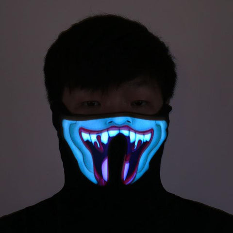 LED GLOWING RAVE MASKS