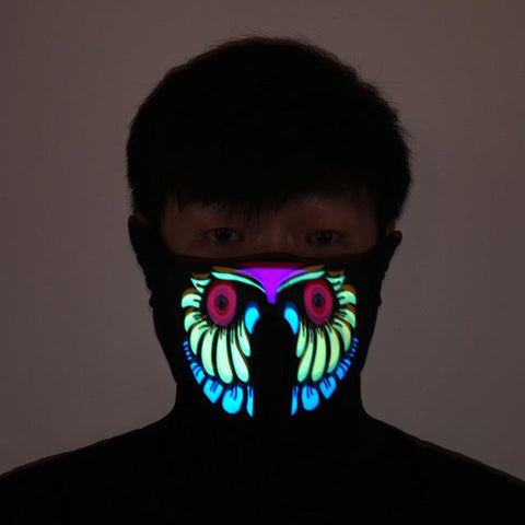 LED GLOWING RAVE MASKS