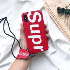 Red Supre iPhone Case