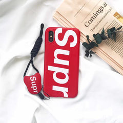 Red Supre iPhone Case