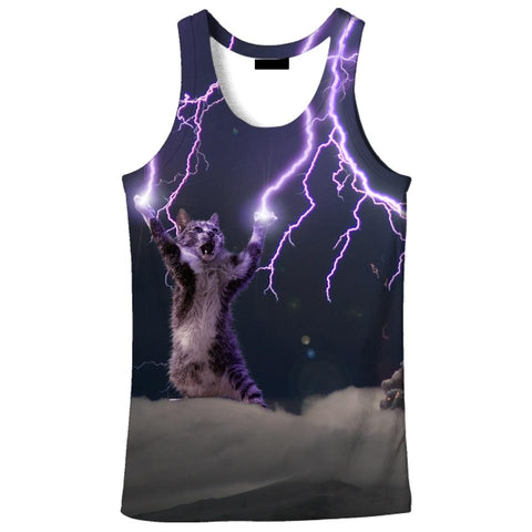 LIGHTNING CAT TANK TOP