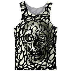 FLORAL SKULL TANK