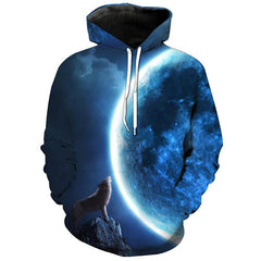 WOLF MOON UNISEX HOODIE