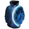 Image of WOLF MOON UNISEX HOODIE