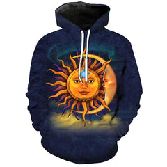 MOON STAR 3D UNISEX HOODIE