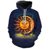 Image of MOON STAR 3D UNISEX HOODIE