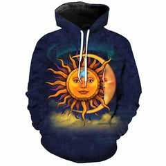 MOON STAR 3D UNISEX HOODIE