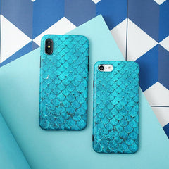 Blue Scale iPhone Case